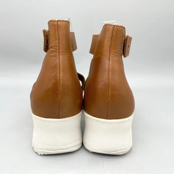 OTBT Womens 9.5M Montauk Sandals‎ Shoes Brown Platform Wedge Ankle Strap Boho - Picture 6 of 13